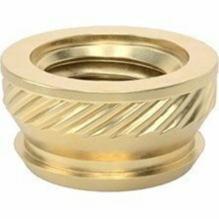 BSC PREFERRED Tapered Heat-Set Inserts for Plastic 10-32 Thread Size 0.15 Installed Length Brass, 25PK 93365A240
